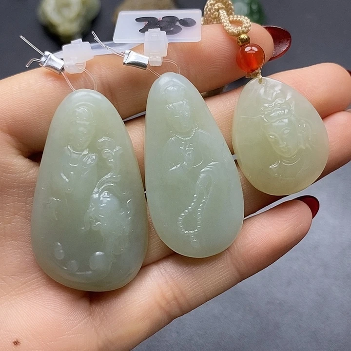 颈饰未镶嵌和田玉清***子