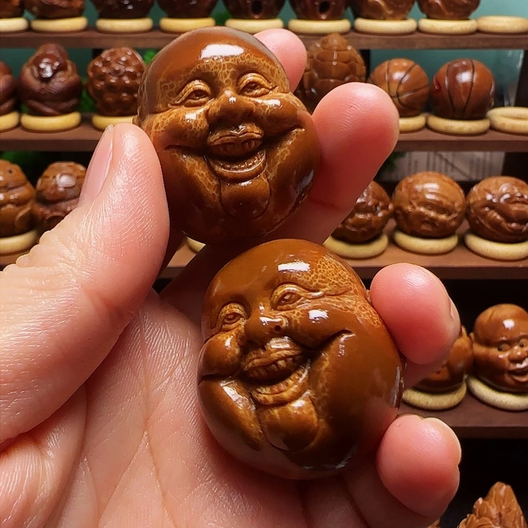 橄榄核手串/手链阳*笑佛一对