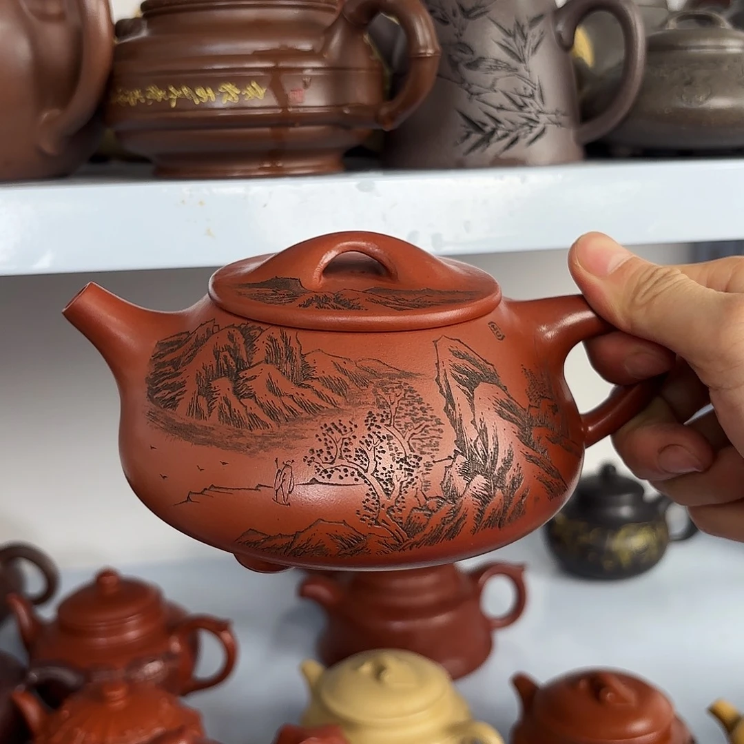茶壶紫砂一壶李紫砂
