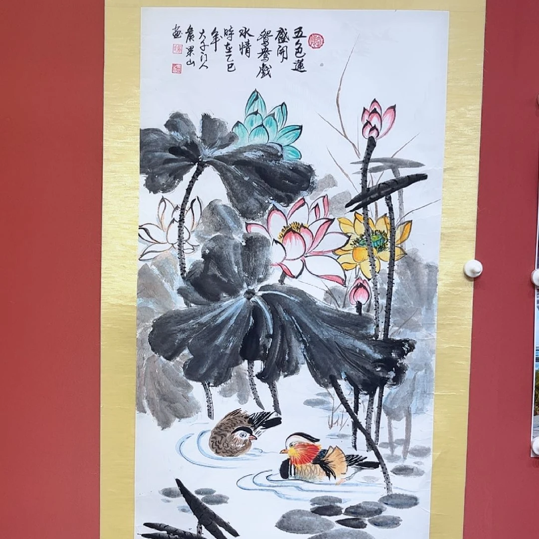 国画东**起侯果山老师作品朵