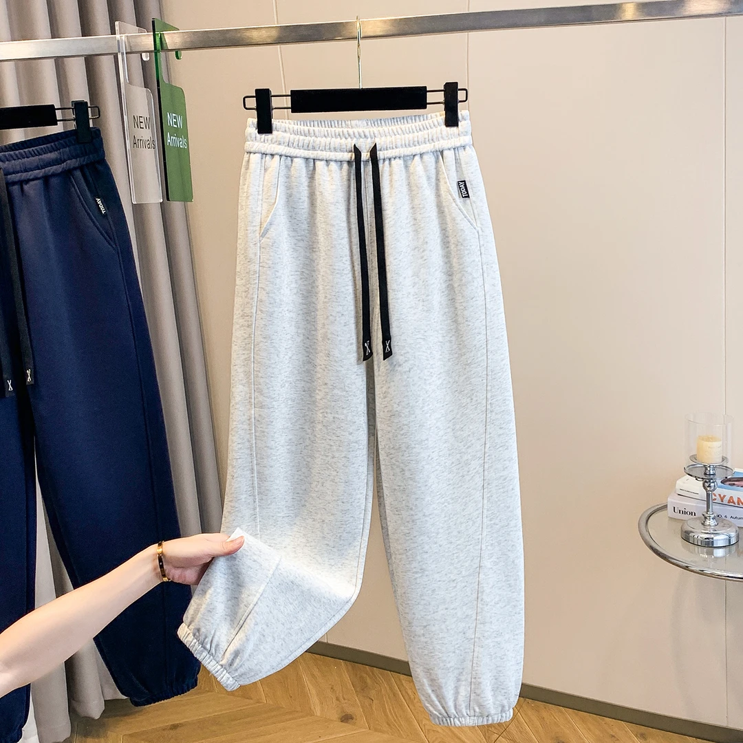 女大童裤子春秋外穿洋气2025新款初中生休闲运动长裤大码女孩卫裤