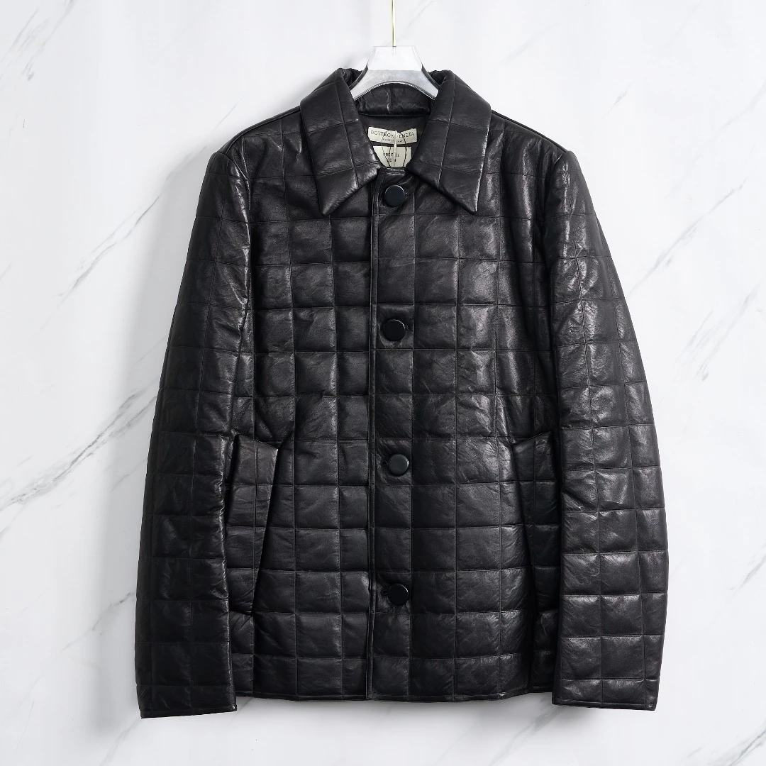全新未使用/Bottega Veneta女士羊皮羽绒服BVGU00484
