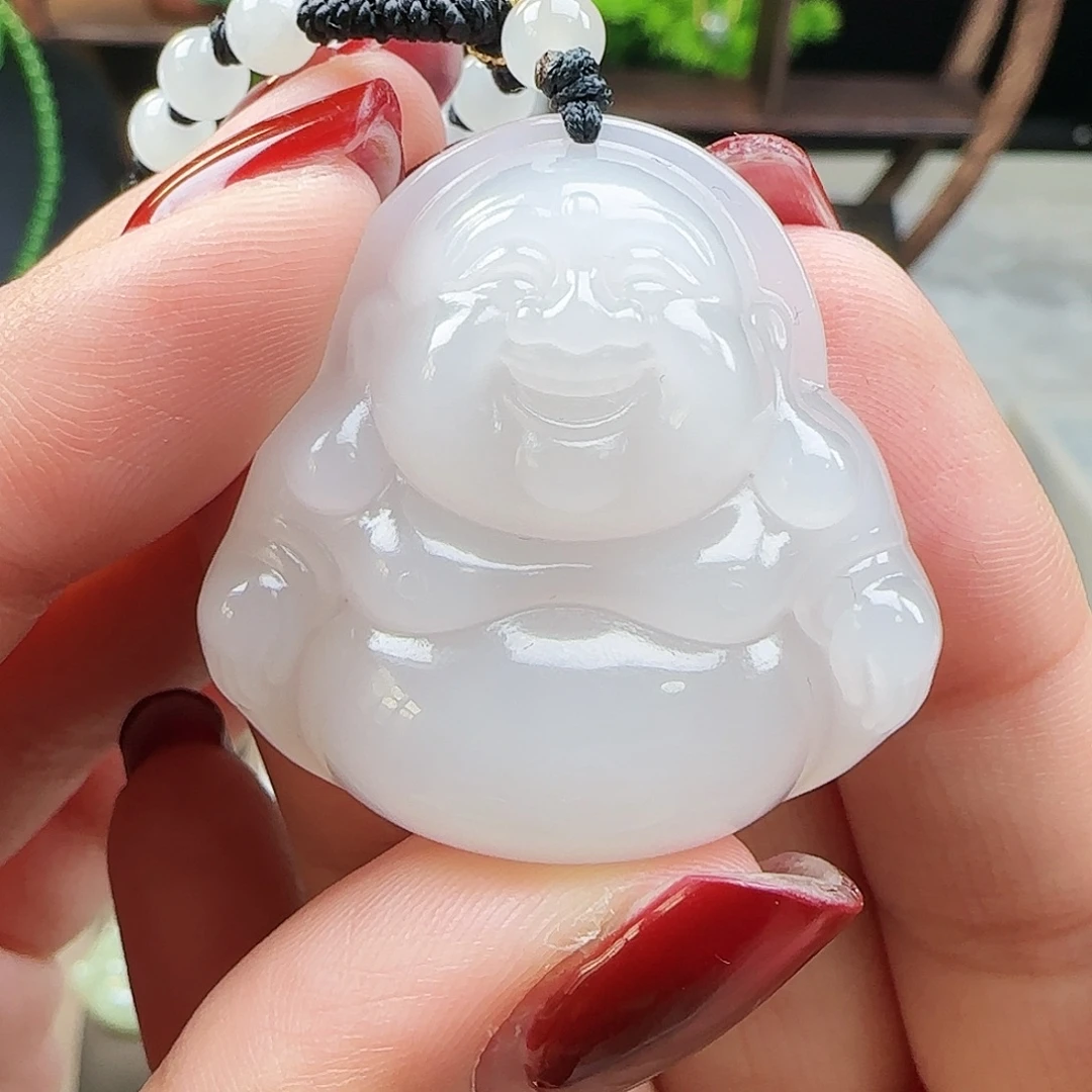 和田玉未镶嵌吊坠(赠链)