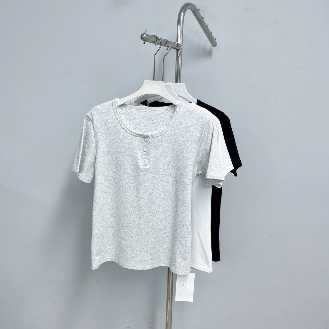 433女装T恤时尚休闲百搭宽松圆领打底衫