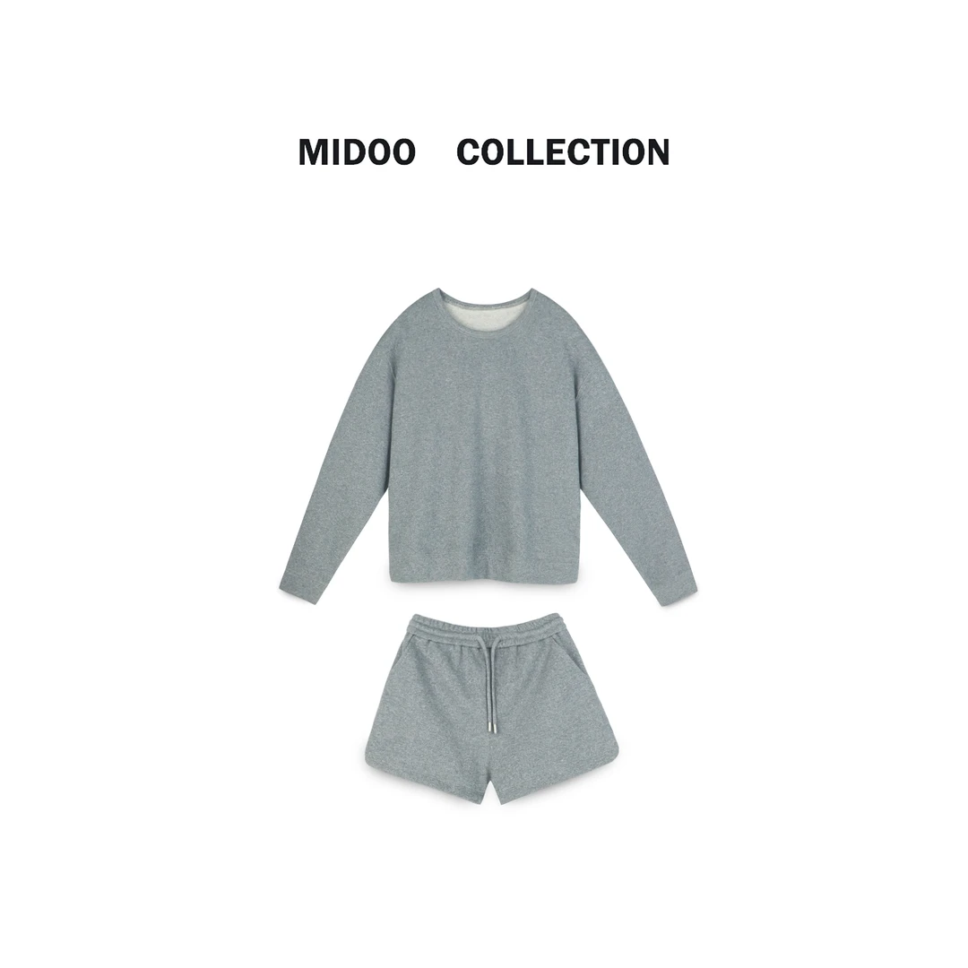 MIDOO 星河细闪 2024早春慵懒感宽松卫衣套装