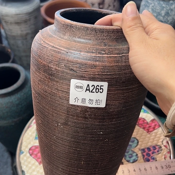 粗陶盆默认打孔高28口10