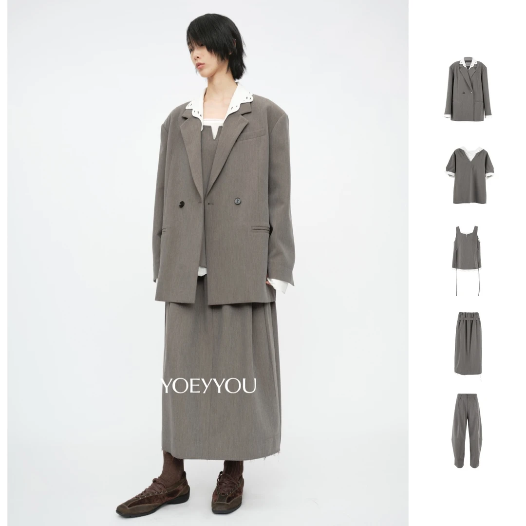 YOEYYOU  25早秋新品萝卜裤0375/花领西装0884/无袖上衣0765/半裙