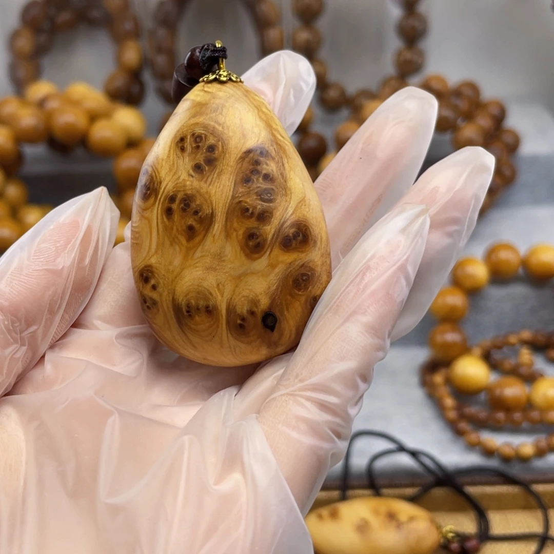 不***去柏木（崖柏）太行崖柏榴花挂件