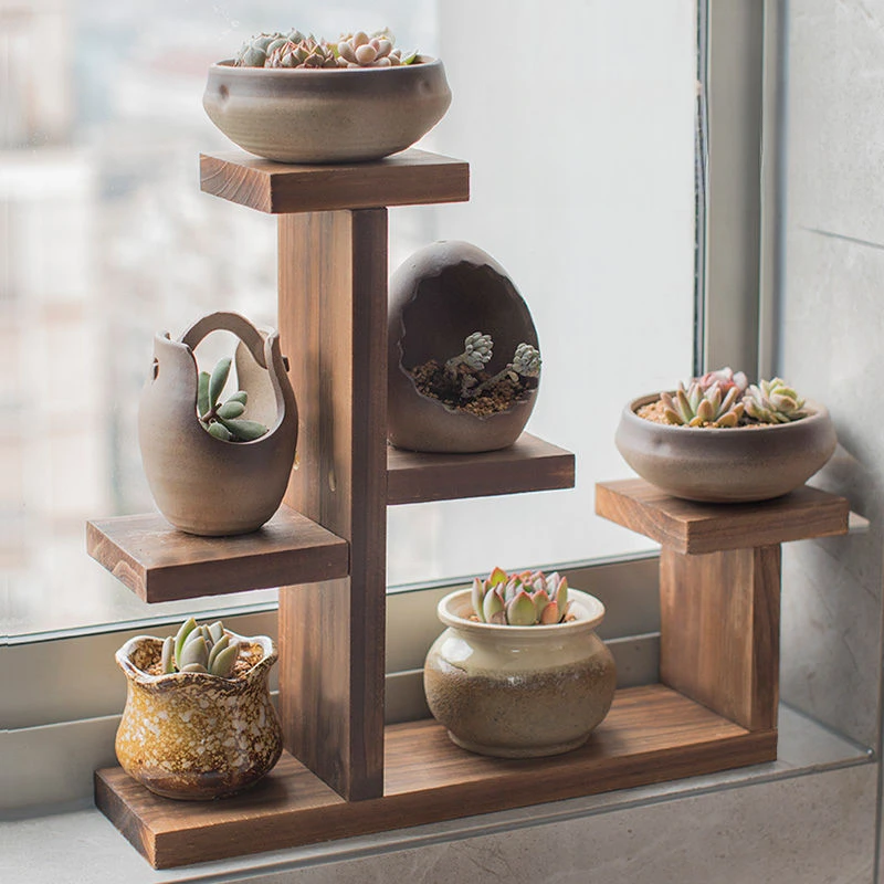 新疆包邮花架客厅创意桌面多肉花架子多层室内飘窗花盆阳台置物架