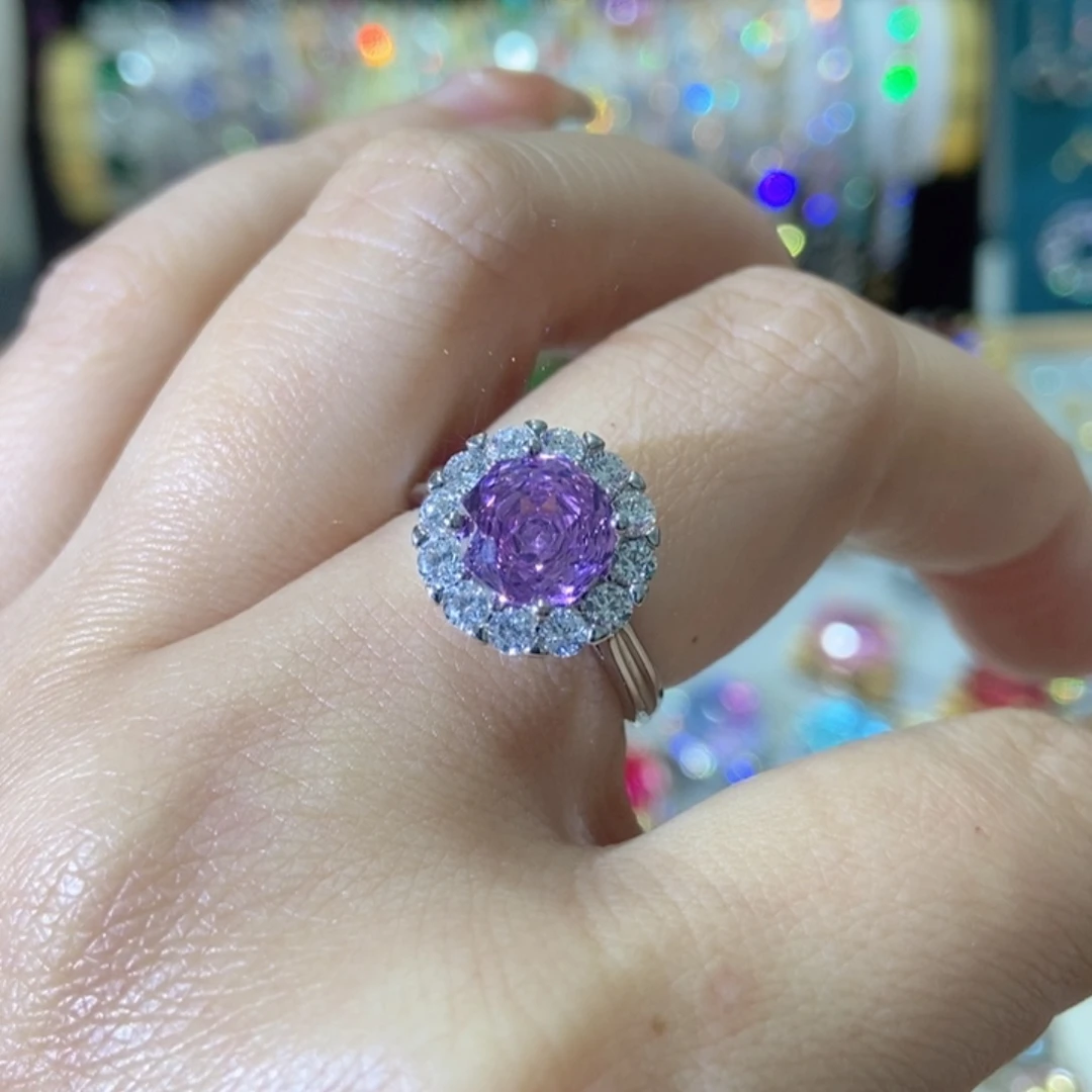 66锆石（处理）戒指