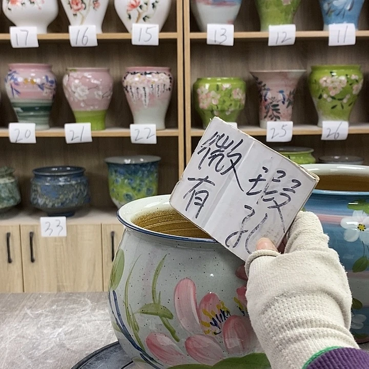 缸13xc景德镇陶瓷花盆