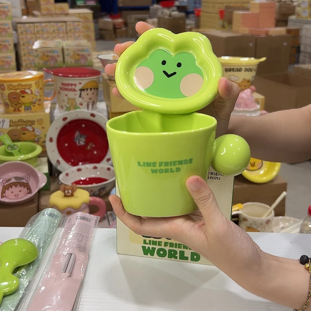 瓷青蛙马克杯 陶瓷头发