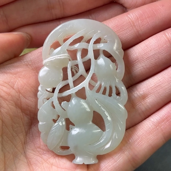 和田玉挂件未镶嵌留****声