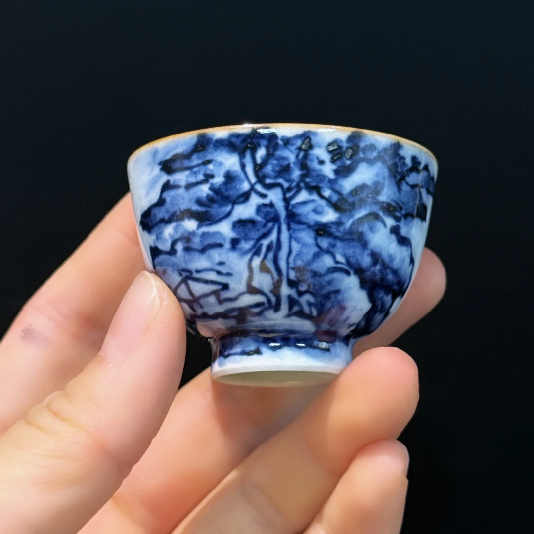 马场今泉今右卫门，主人杯蛋壳瓷