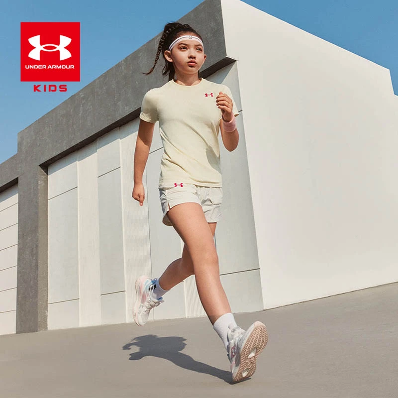 Under Armour/夏季户外运动跑步锻炼新款圆领短T252220241