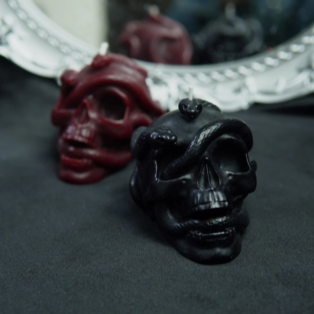 「寂灭」香薰蜡烛柱体雕花摆件氛围感