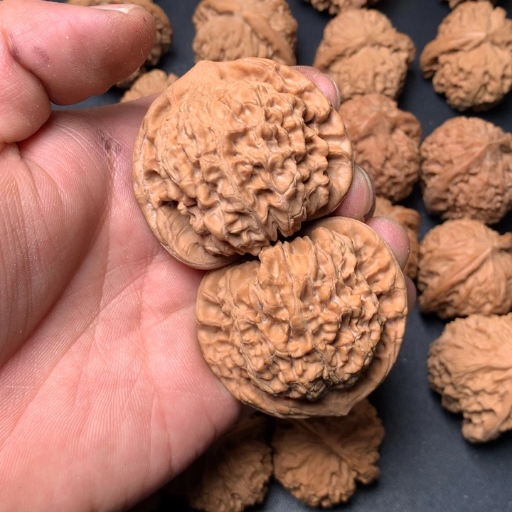 文玩核桃把件49官帽58