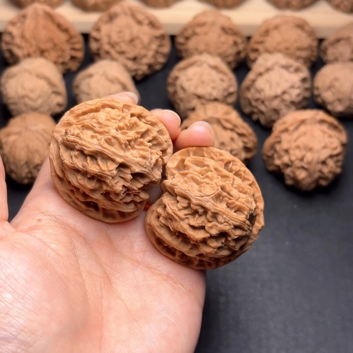 野***ㅤ把件文玩核桃43苹果克重42.8