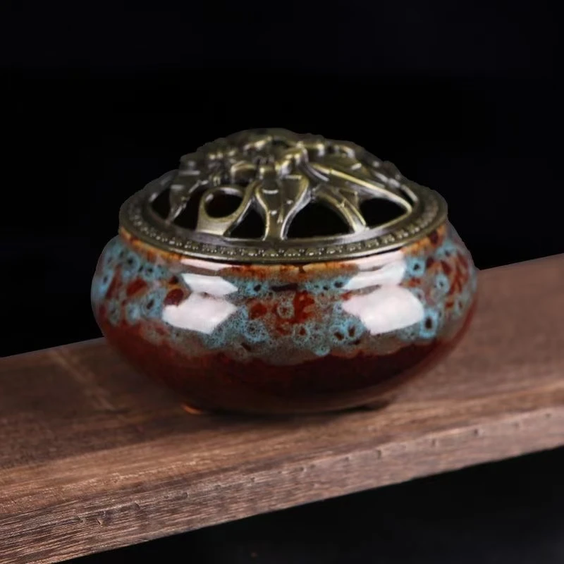 塔香盘香专用陶瓷香炉