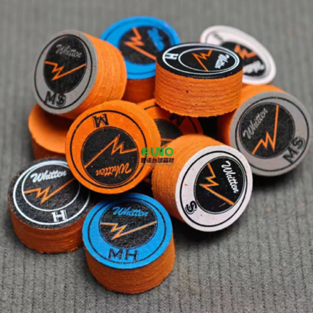 WHITTEN怀顿九球杆皮头专业大头杆枪头多层优质职业款中八杆头