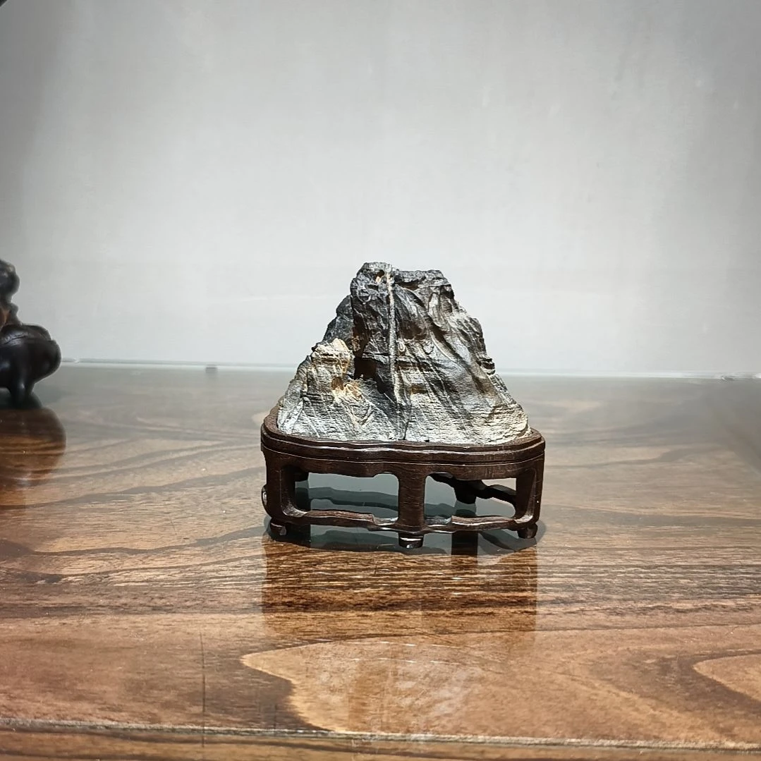石***成石材灵璧石文房赏石
