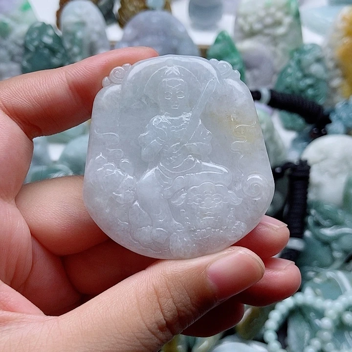 翡翠未镶嵌吊坠(不含链)1
