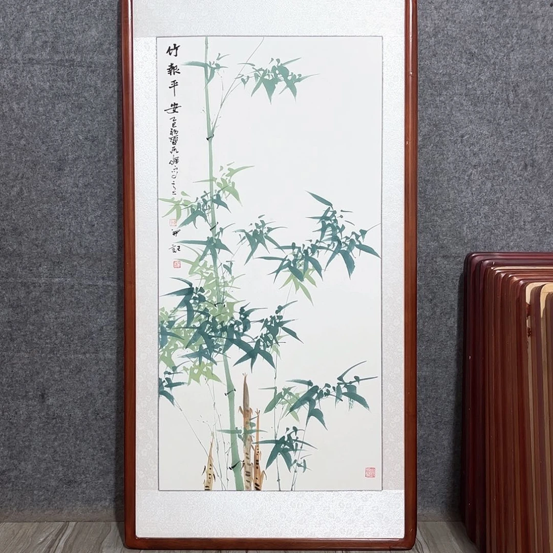 国画书画作品带框63×123