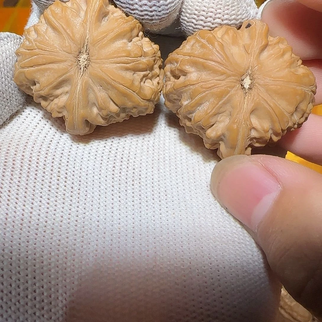 文玩核桃吊坠白狮子