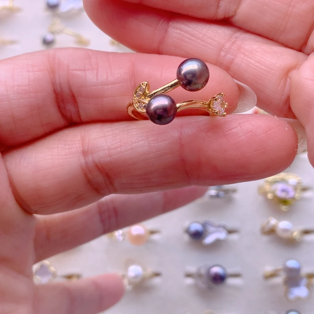 淡水珍珠耳饰合金