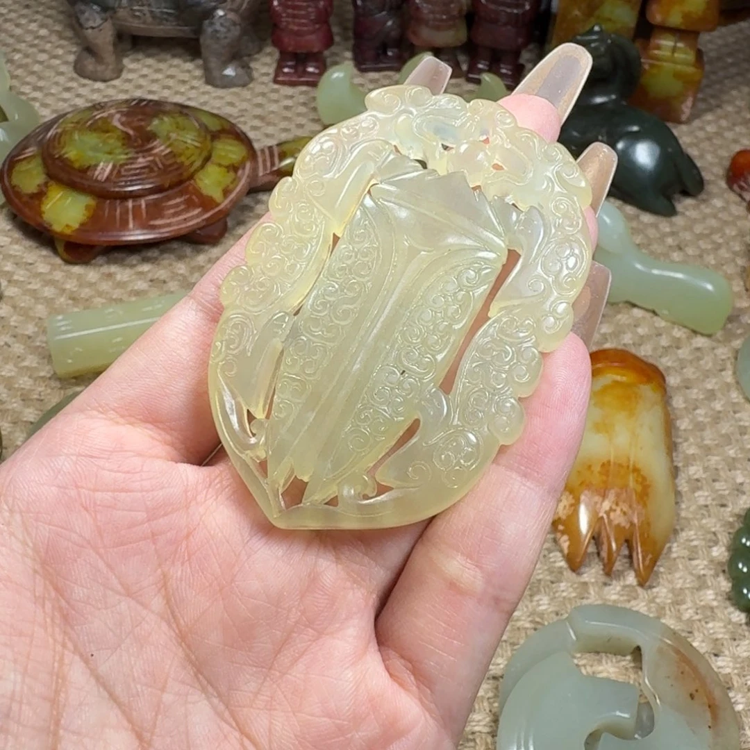 吊坠白玉菩提挂件