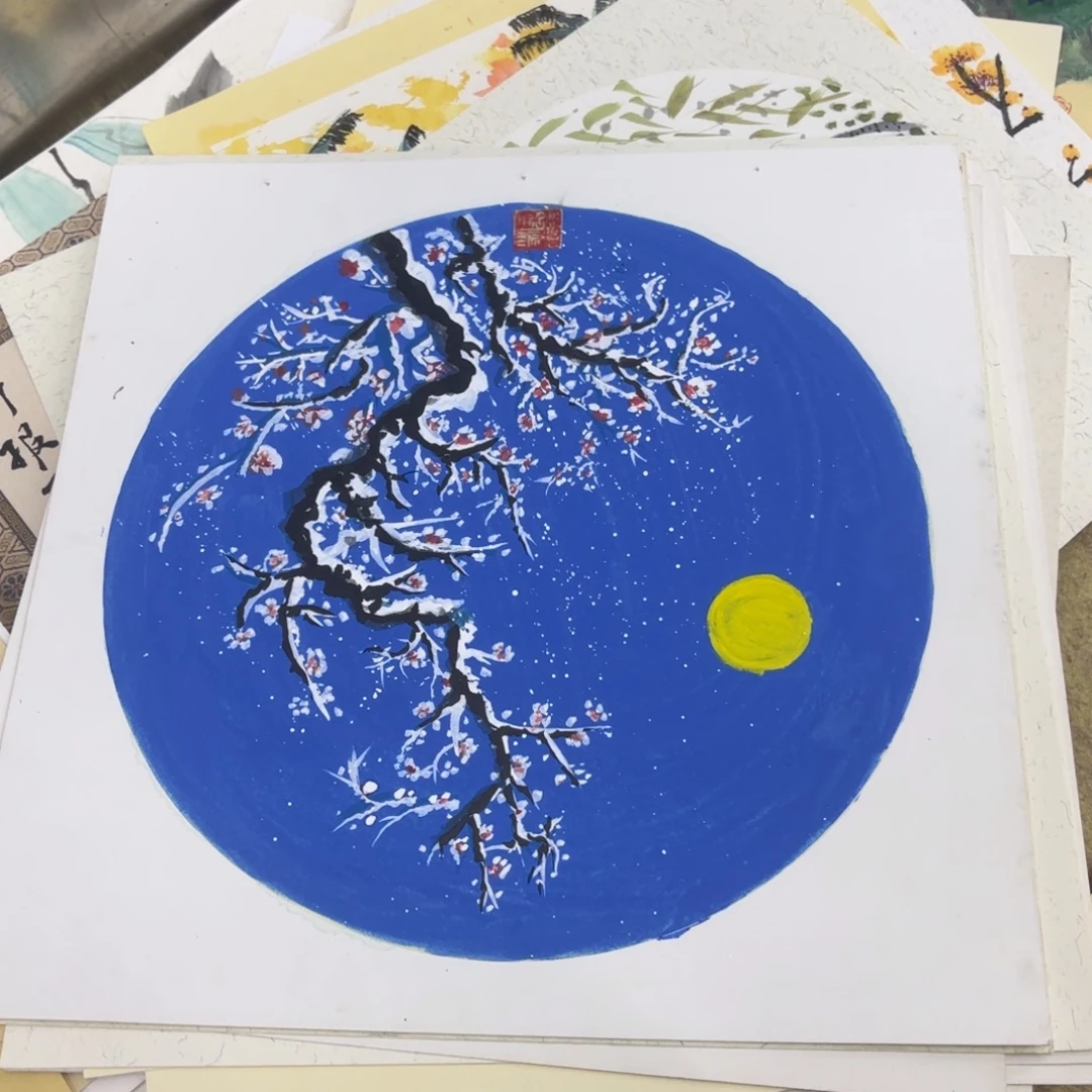 国画38-38卡纸作品童