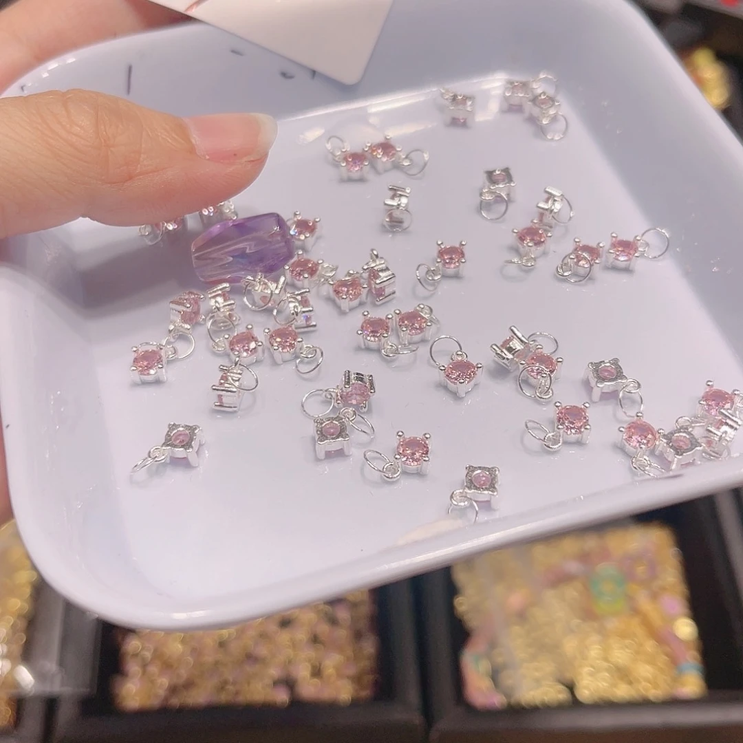 水晶珠宝半成品银S925镶嵌4