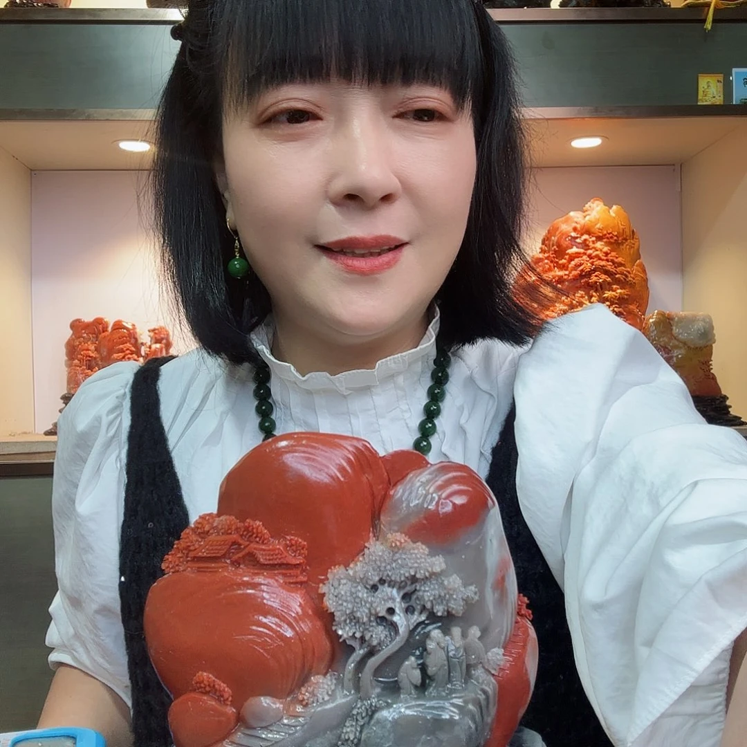寿山石爱****)寿山石摆件