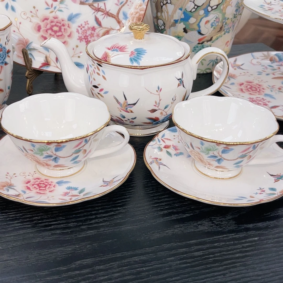 【闪购商品】瓷片一壶2杯碟————————