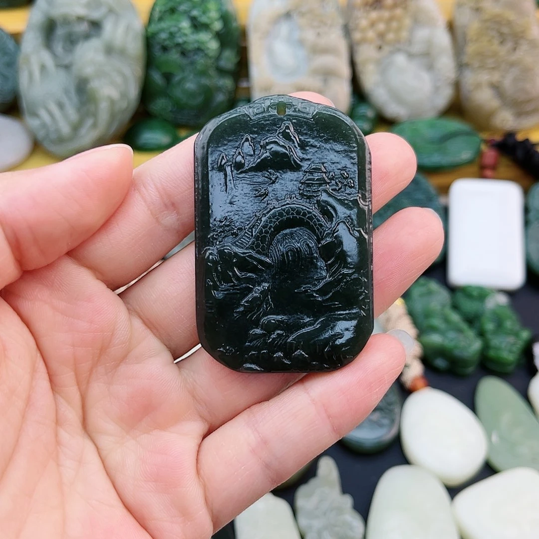 和田玉未镶嵌颈饰