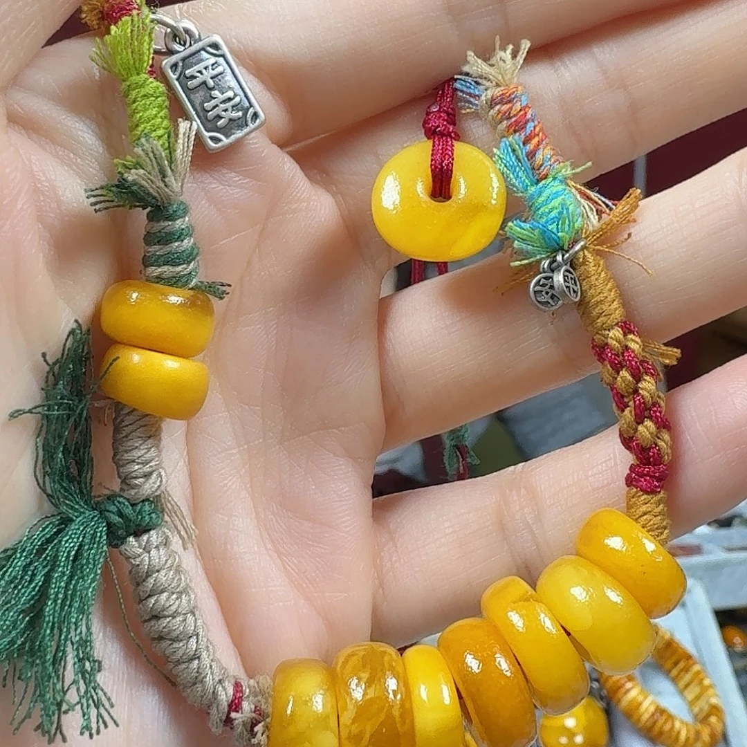 蜜蜡未镶嵌项链项链