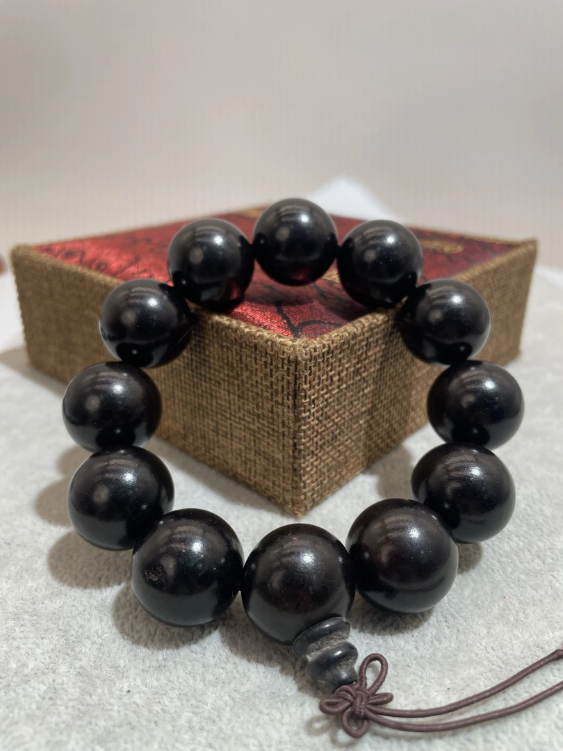 鸿鹄文玩手串    20m   黑檀   A1111