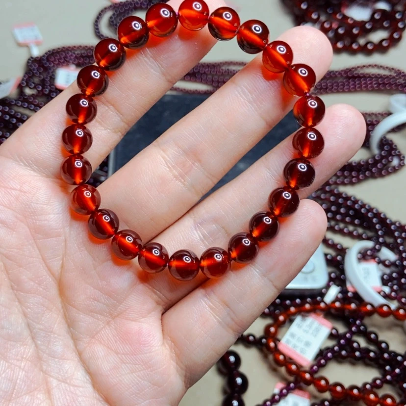 【闪购商品】未镶嵌手链石榴石冉**姐