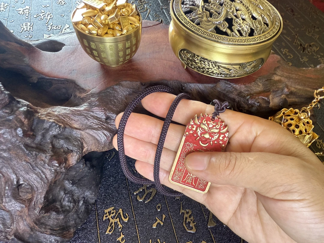 铜吊坠 铜吊坠《已開太岁护身》茅山上清/私人定制/满砂纯铜/吊坠