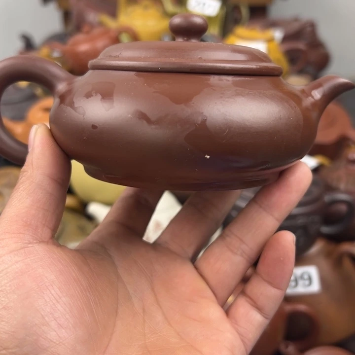 紫砂茶壶紫砂壶把裂