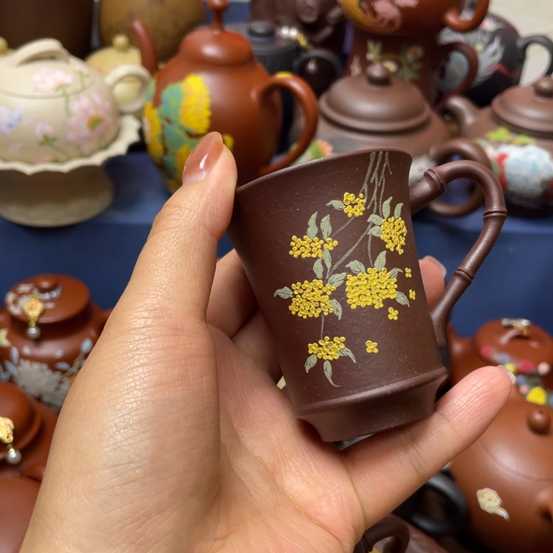 紫砂茶杯紫砂主人杯60c