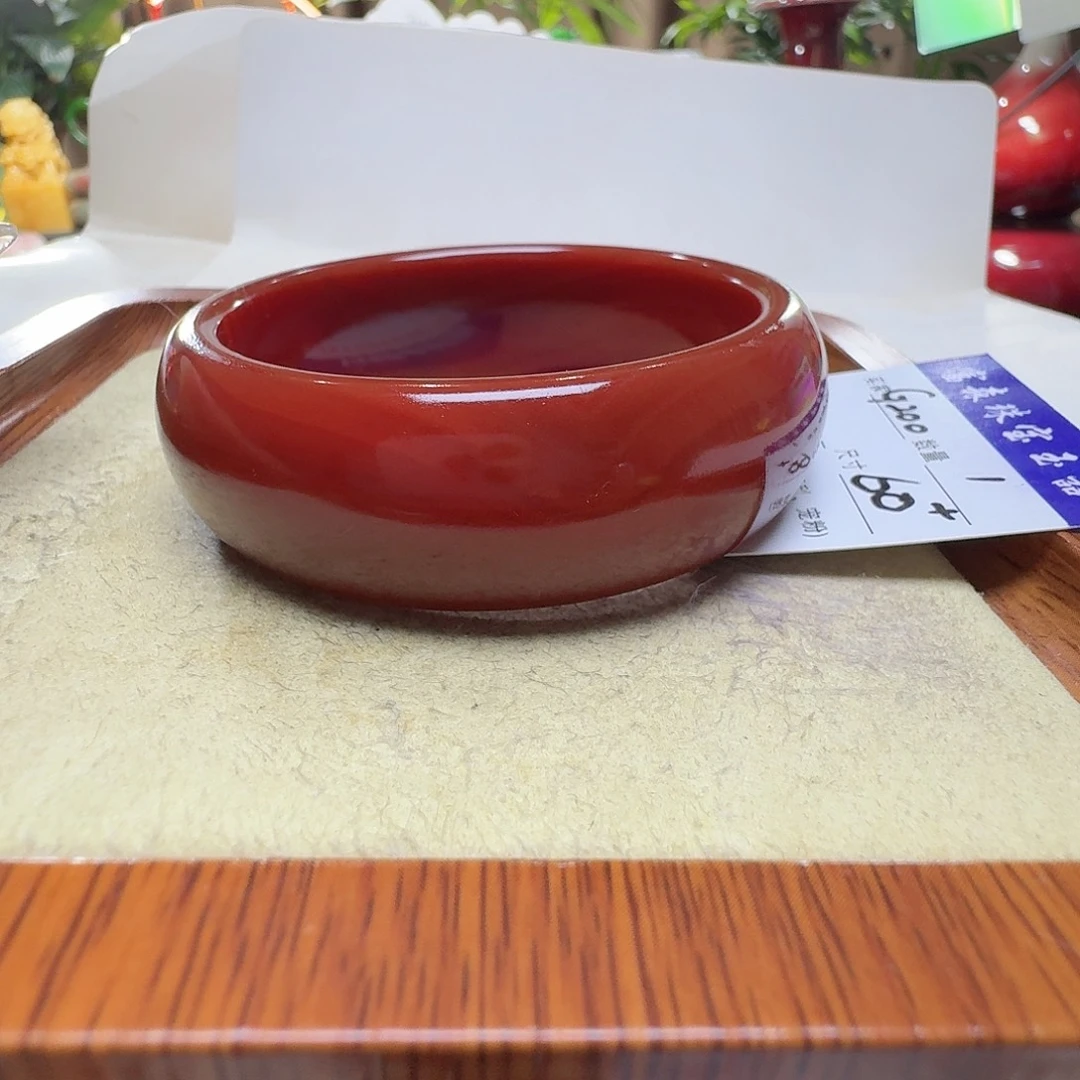 太***红玛瑙/玉髓未镶嵌手镯