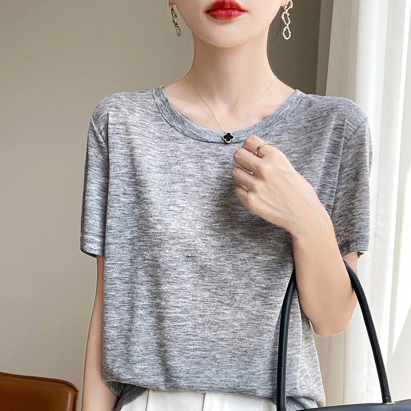 修身正肩t恤女款