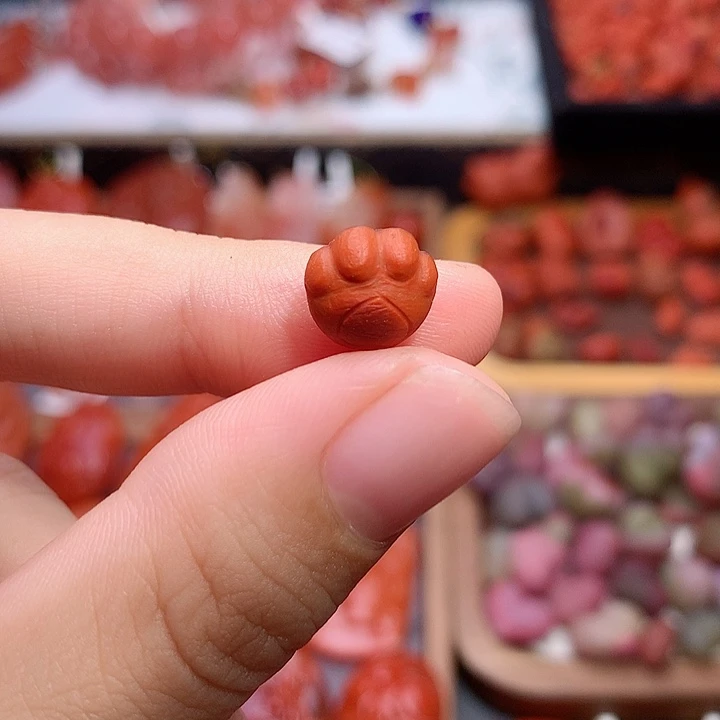 未镶嵌南红南红玛瑙包浆猫爪