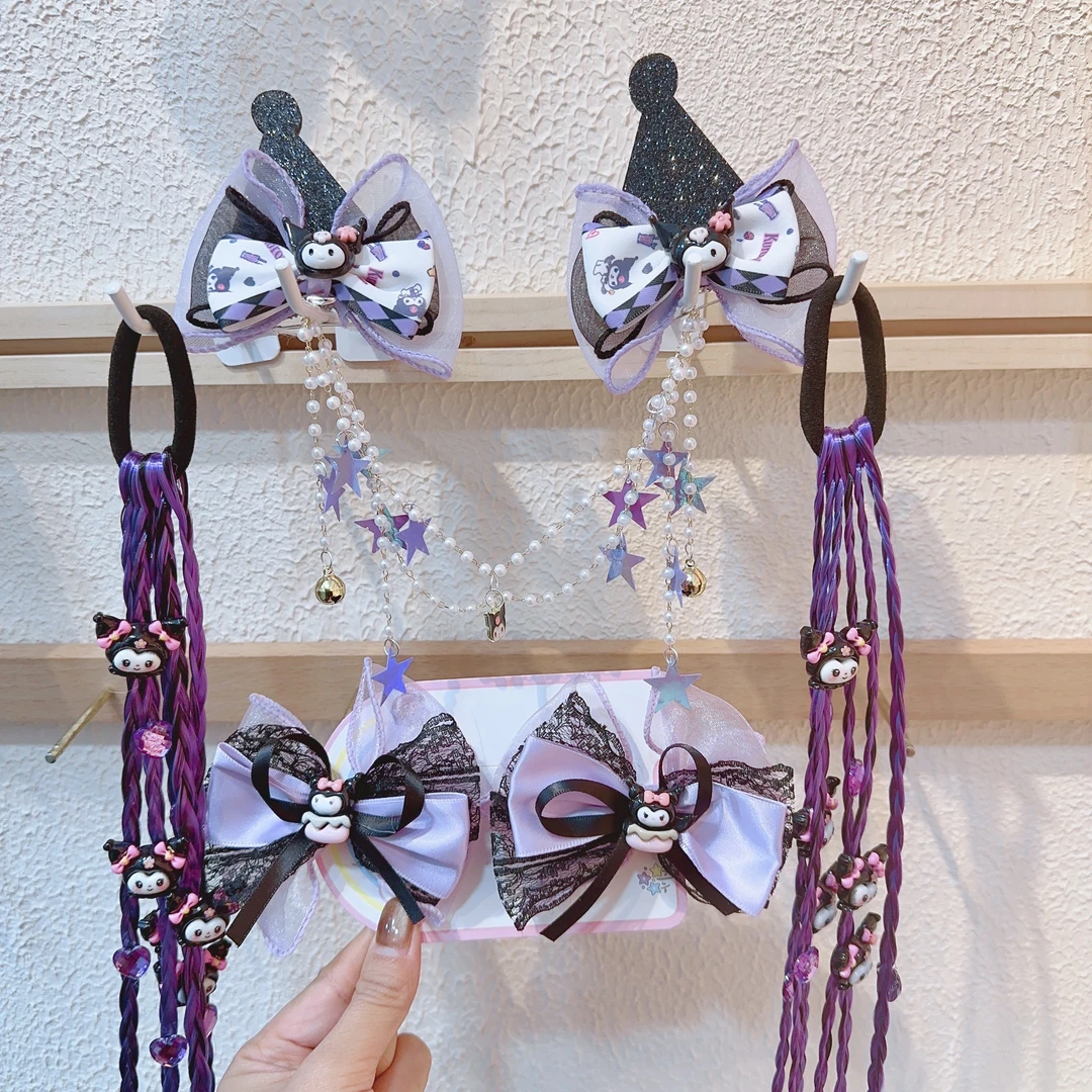 库洛米全套 新款女童发饰卡通库洛米糖果发夹可爱公主BB夹碎发卡