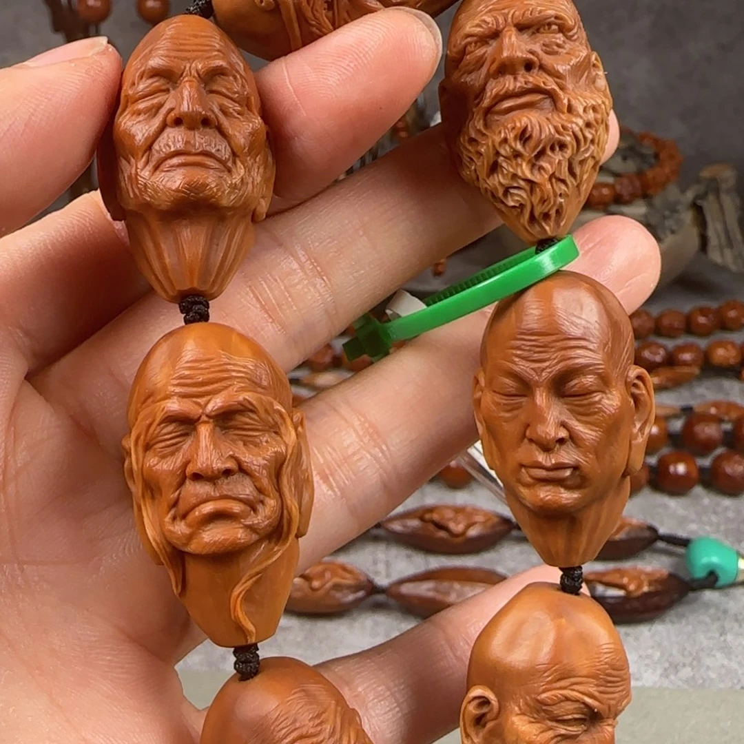 橄榄核手串七星罗汉手持