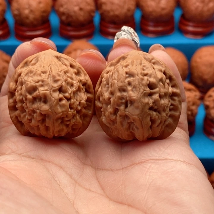 把件文玩核桃莲花