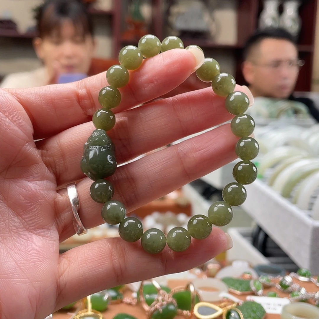 和田玉未镶嵌手链