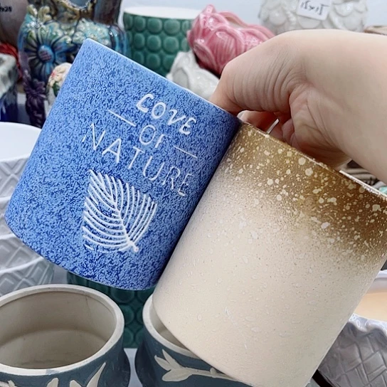 多肉绿植陶瓷花盆9.9包邮，有空