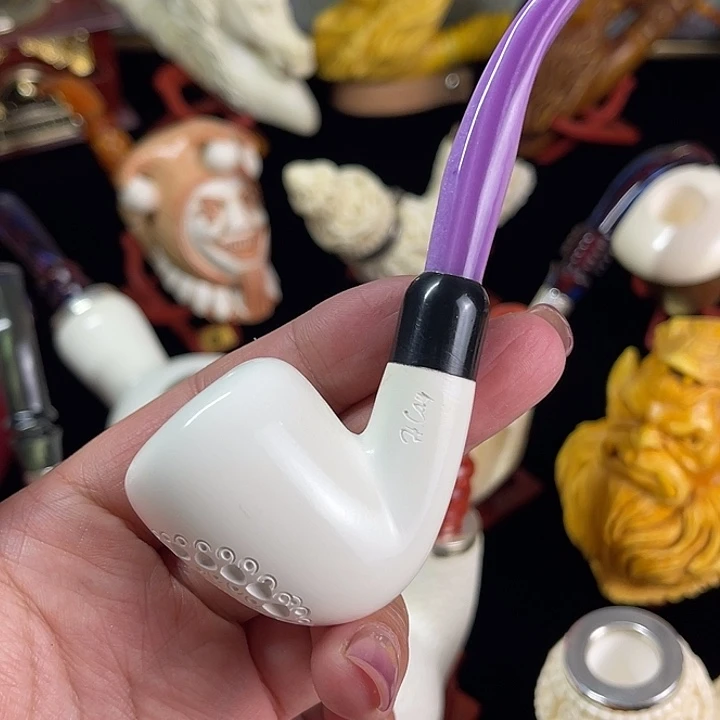 海泡石烟斗中号军插牛头221